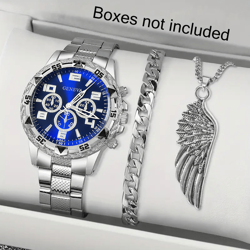 Moments Watches & Jewelry Burlington - Classic Minimalist Men's Watch Decoration Set,Dial