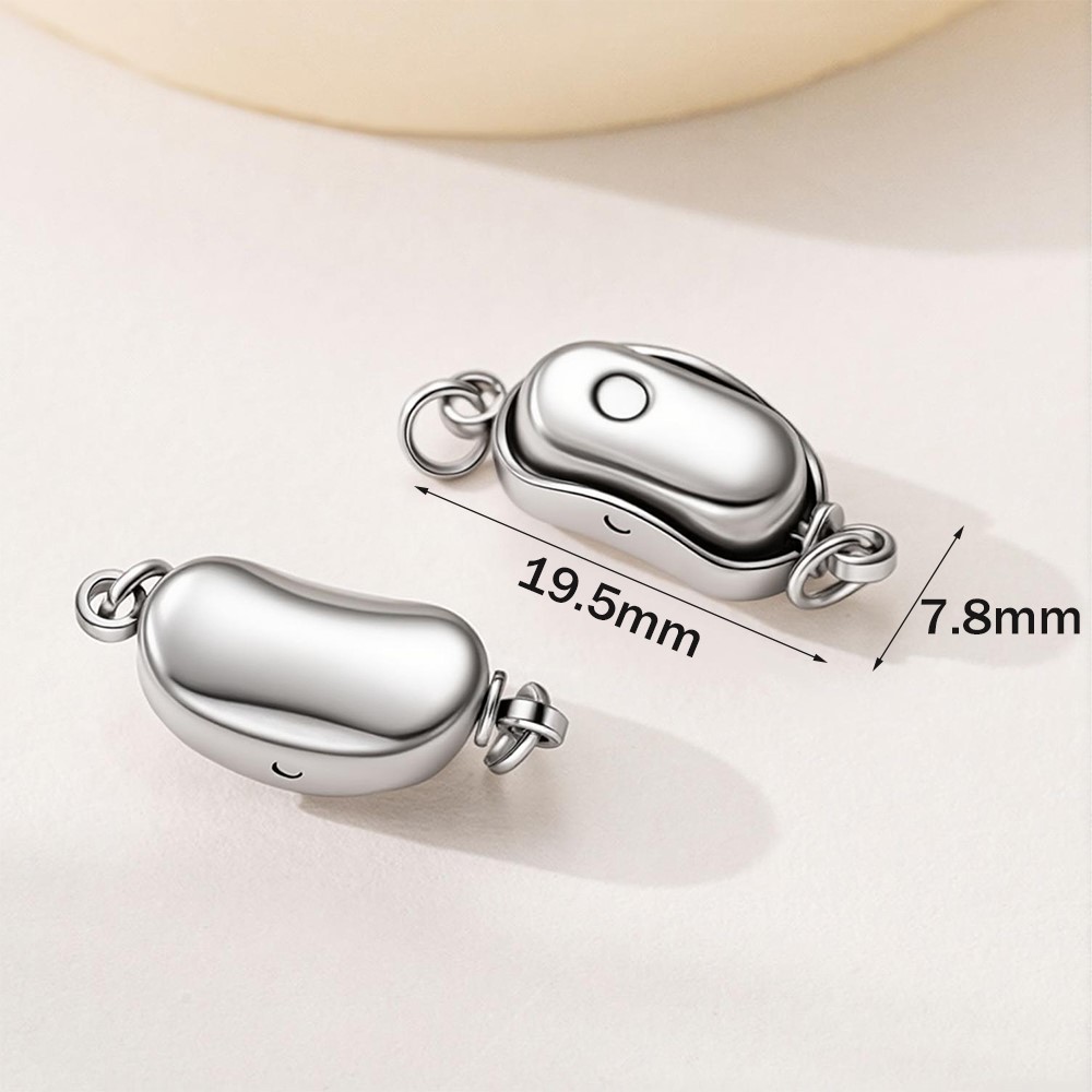 2pcs Stainless Steel Press Buc - Pearl Necklace 评论和价格