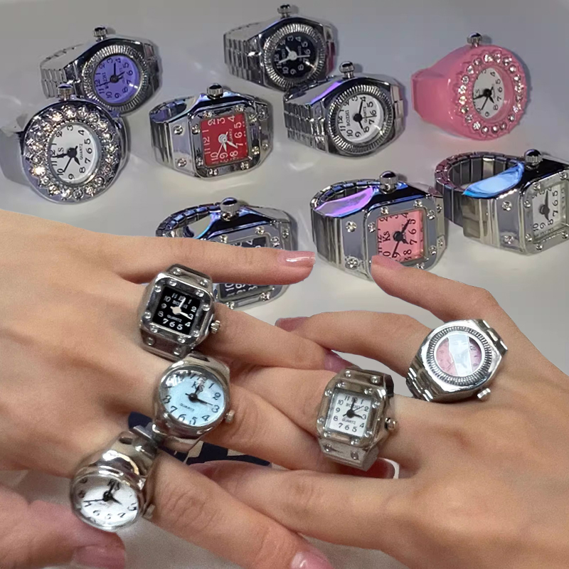 Vintage Sliver Mini Punk Watch - Vintage Jewelry Watches Women 评论和价格