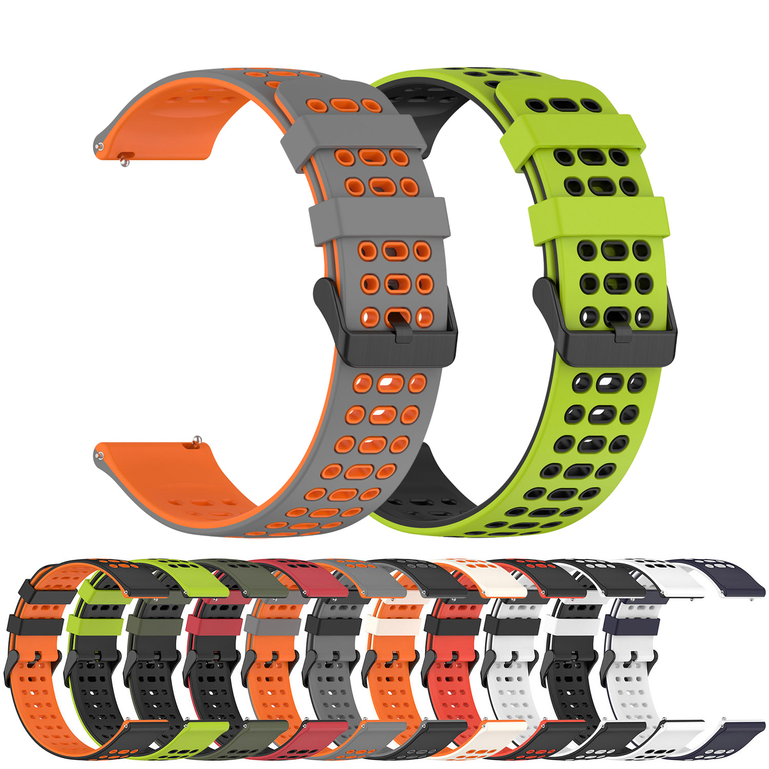 22mm Sports Silicone Strap For - A1 Watches & Jewelry New York Photos 评论和价格