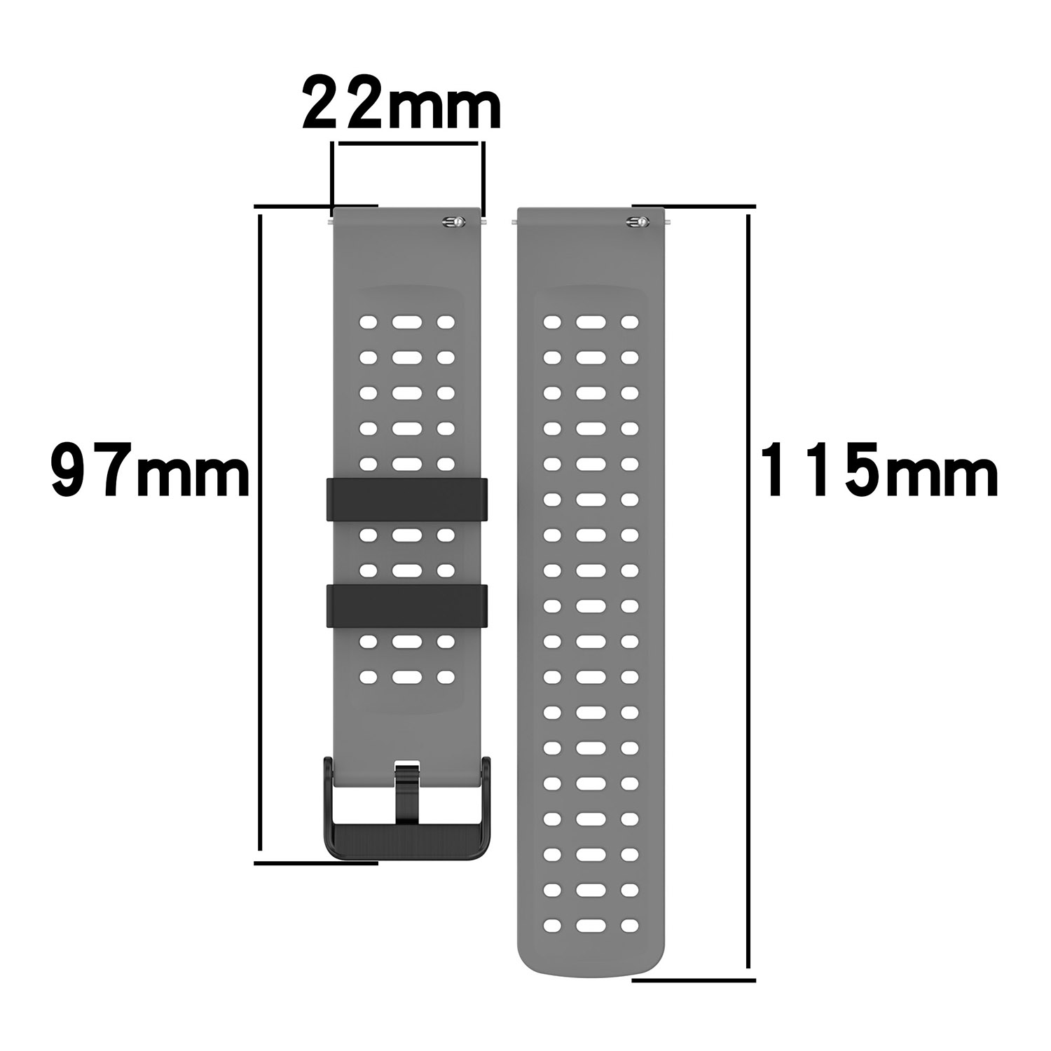 22mm Sports Silicone Strap For - A1 Watches & Jewelry New York Photos 评论和价格
