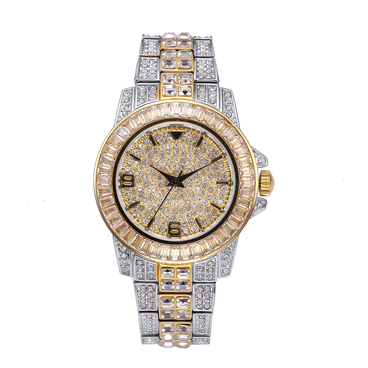 Luxury Full Stone Quartz Watch - Jewelry Watches Women 评论和价格