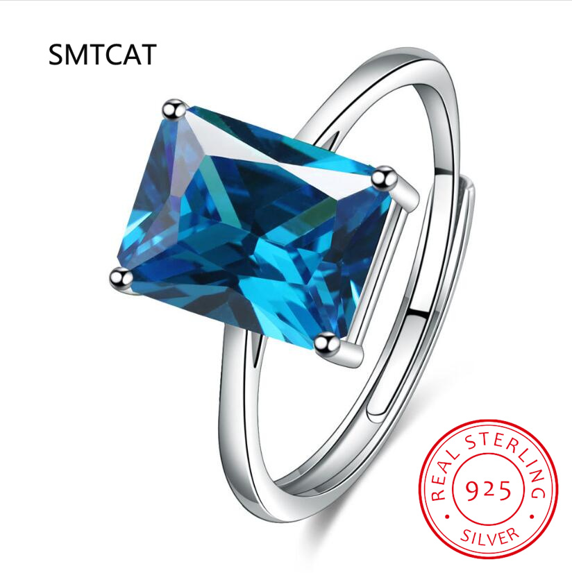 Emerald Cut Natural Citrine 92 - Birthstone Ring Set 评论和价格