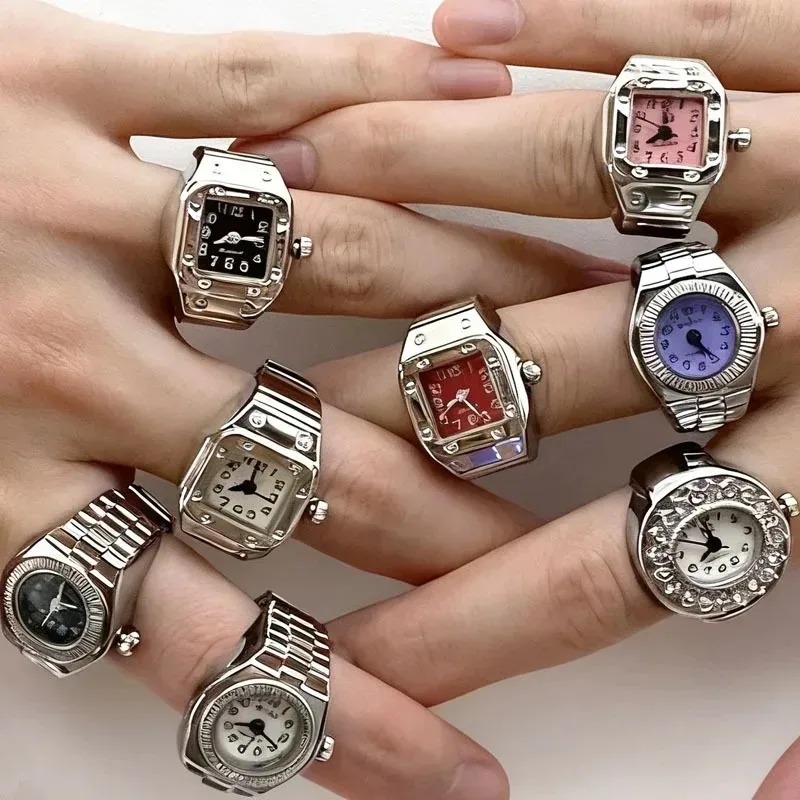 Vintage 80s Punk Watch Ring Y2 - Vintage Jewelry Watches Women 评论和价格