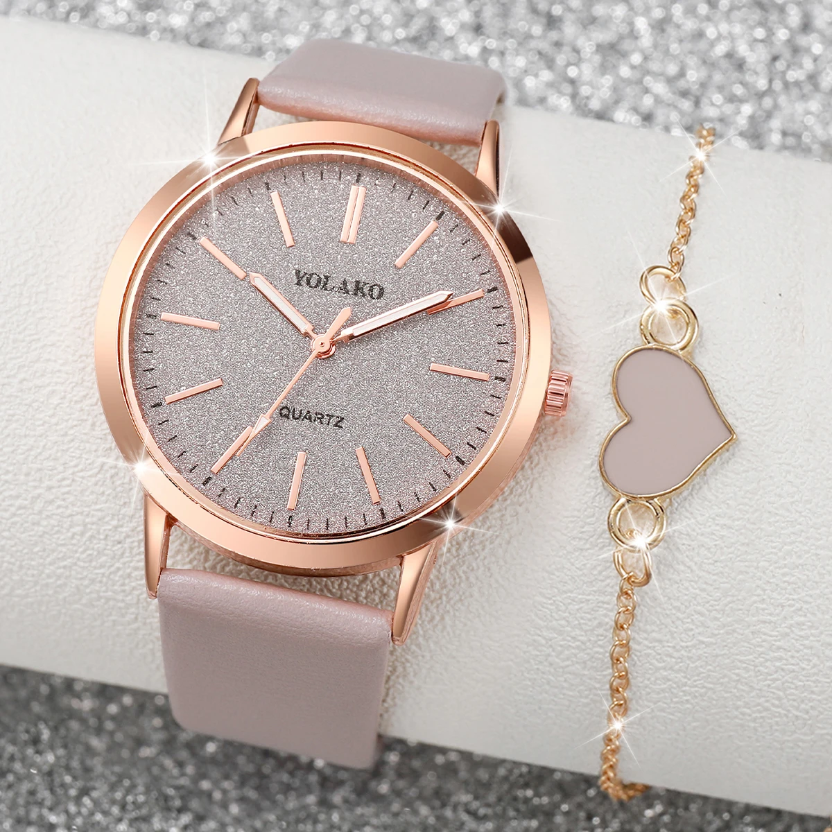 2PCS/Set Fashion Women Watches - Jewelry Watches Women 评论和价格