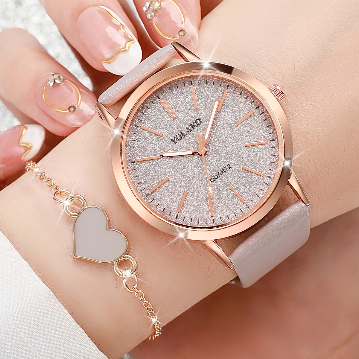 2PCS/Set Fashion Women Watches - Jewelry Watches Women 评论和价格