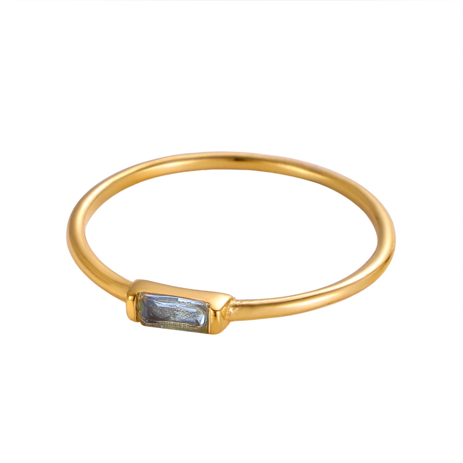 CARLIDANA Mimalist 18K Gold Pl - Birthstone Ring Set 评论和价格