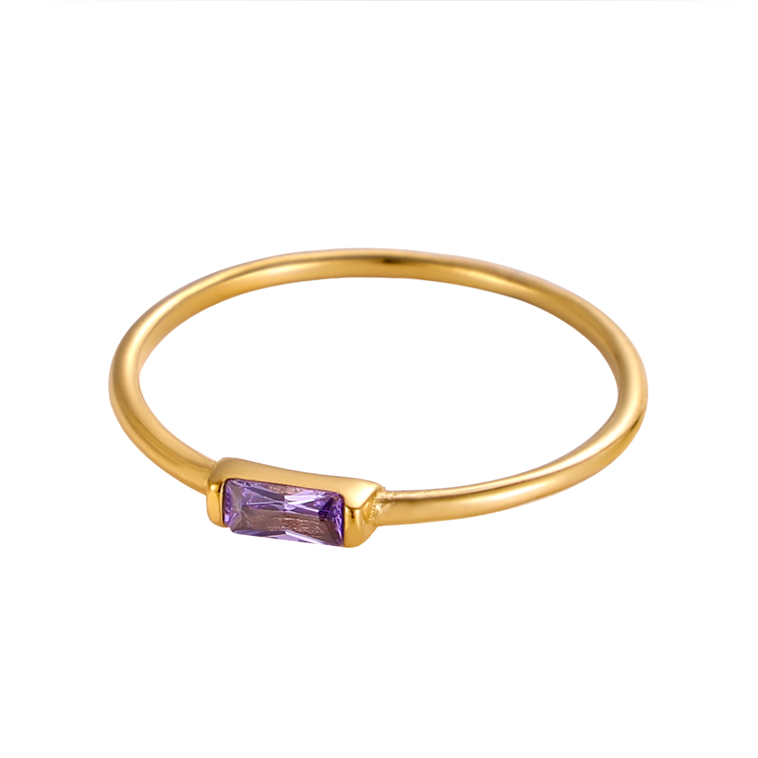 CARLIDANA Mimalist 18K Gold Pl - Birthstone Ring Set 评论和价格