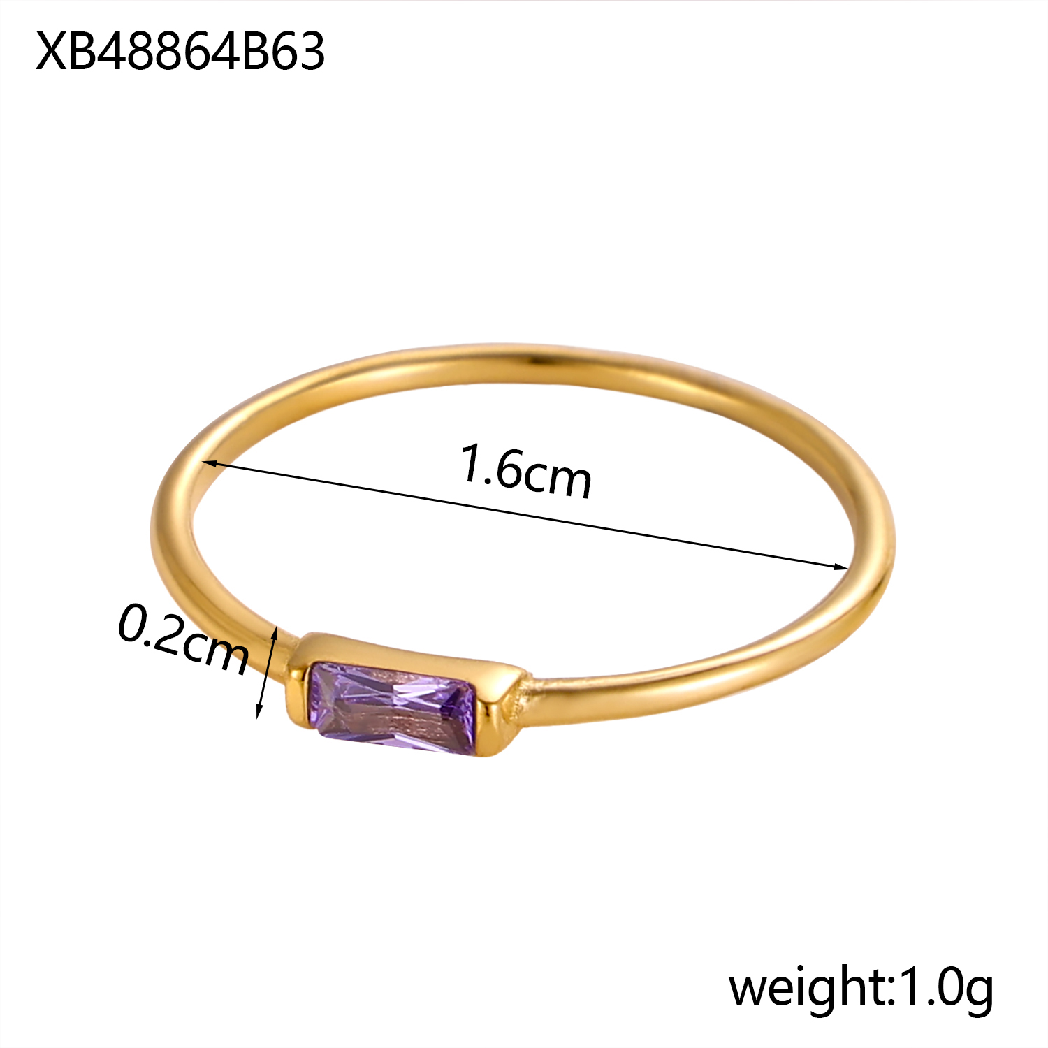 CARLIDANA Mimalist 18K Gold Pl - Birthstone Ring Set 评论和价格
