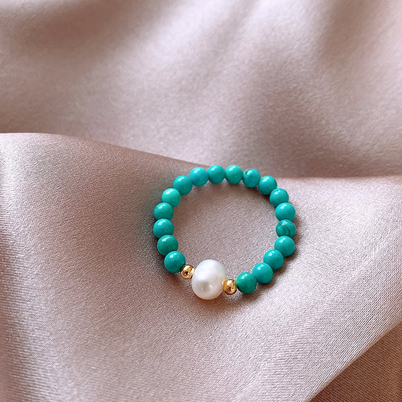 New Arrival Trendy Natural Fre - Turquoise Stone Ring 评论和价格
