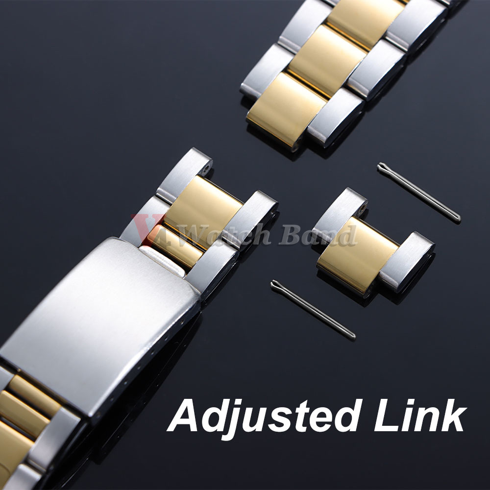 Curved End Metal Strap for Rol - Jewelry Rolex Watches 评论和价格