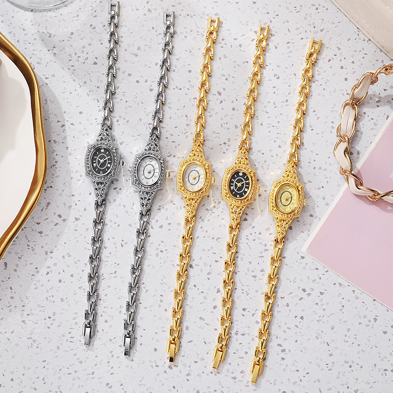 Retro Barrel Shape Women Watch - Vintage Jewelry Watches Women 评论和价格