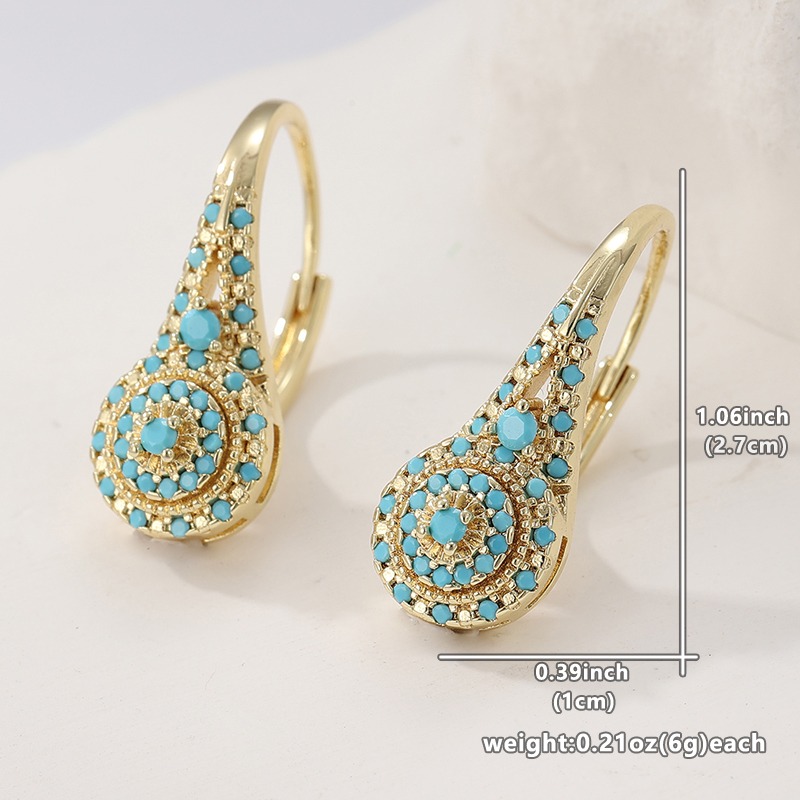 Elegant Fashion Synthetic Turq - Turquoise Stone Ring 评论和价格