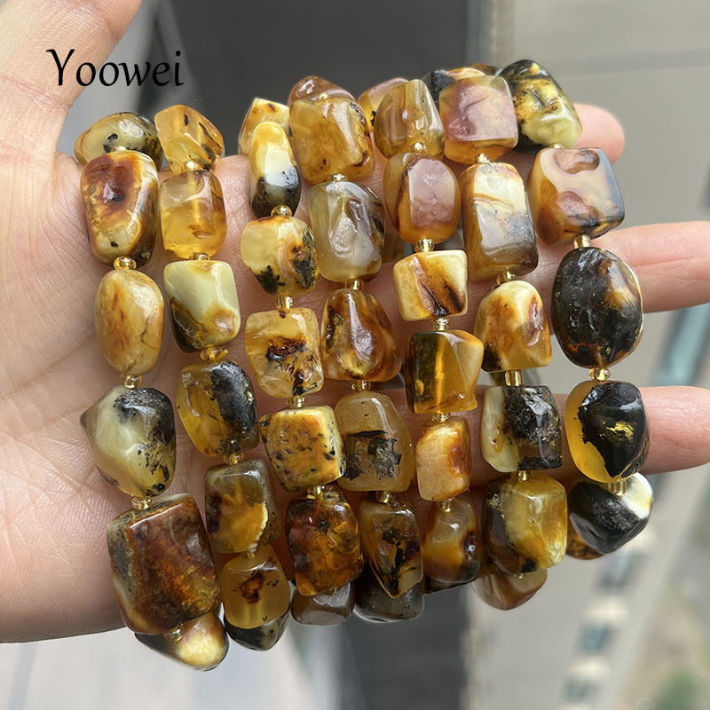 100% Real Amber Bracelets for  - Gemstone Bracelet Healing 评论和价格