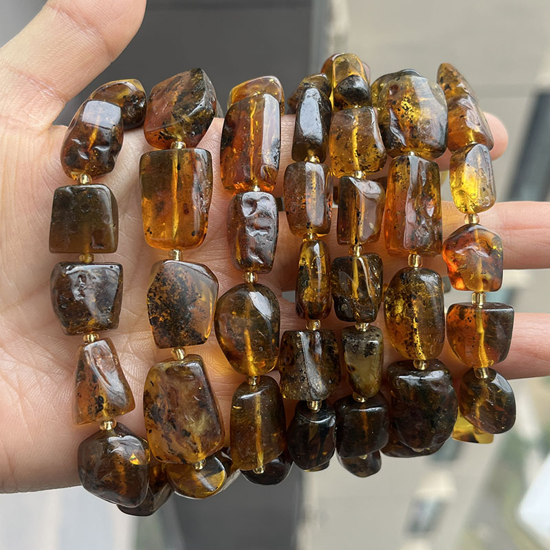 100% Real Amber Bracelets for  - Gemstone Bracelet Healing 评论和价格