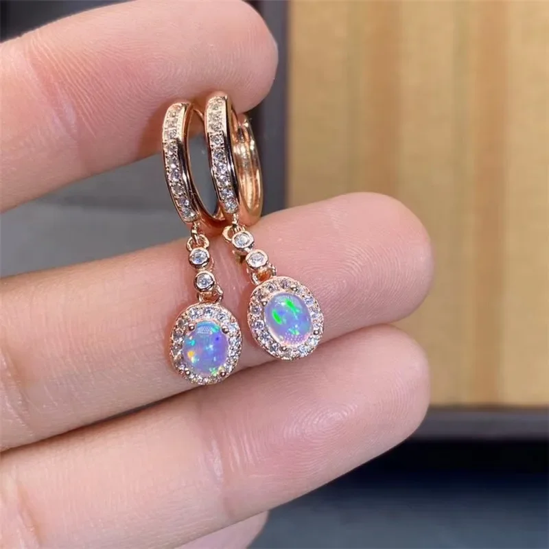 New Natural Opal Earrings 925  - Opal Earrings Dangle 评论和价格