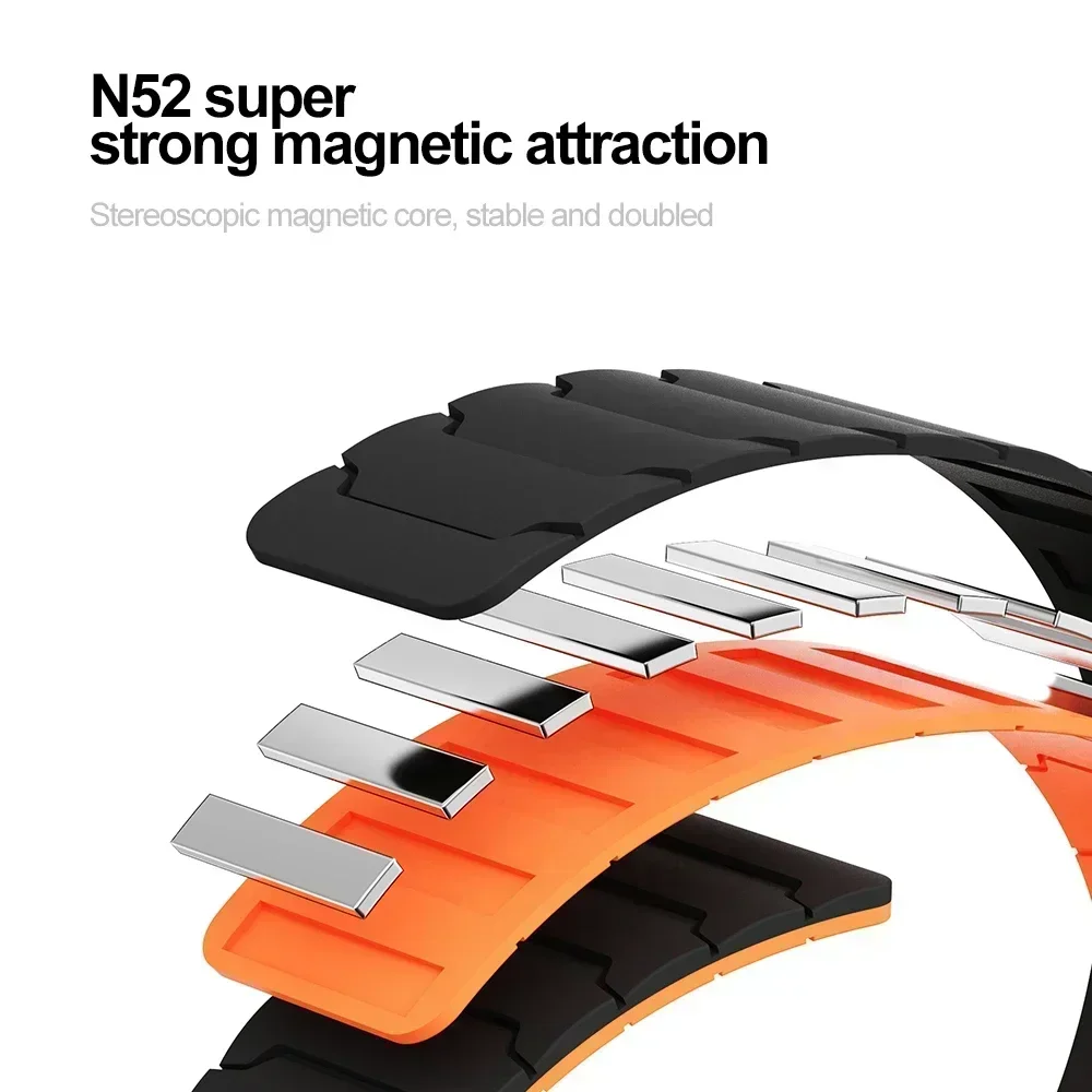 22mm Magnetic Silicone Strap F - A1 Watches & Jewelry New York Photos 评论和价格