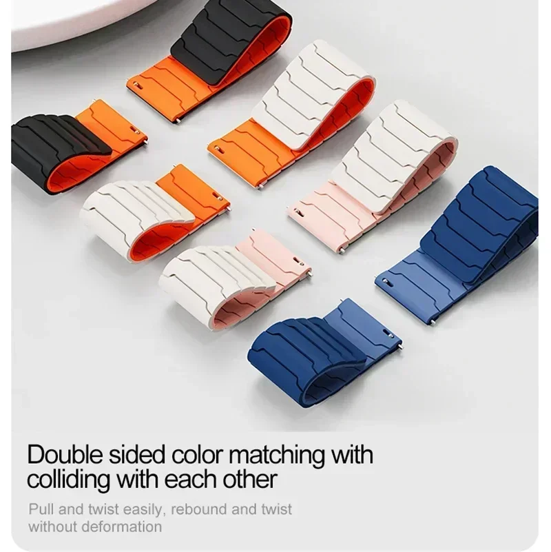 22mm Magnetic Silicone Strap F - A1 Watches & Jewelry New York Photos 评论和价格