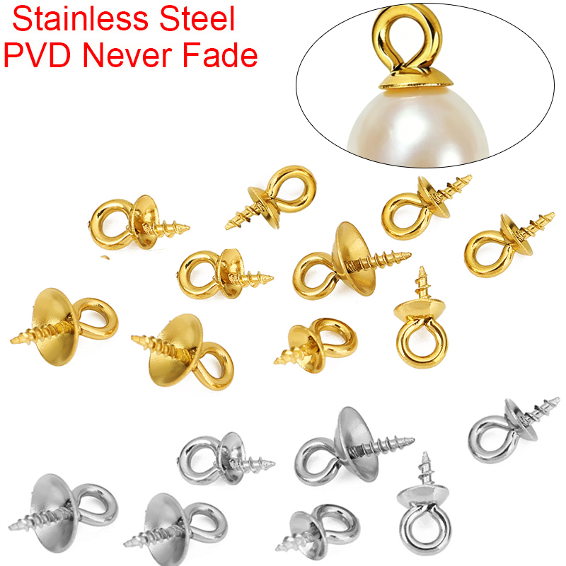 20pcs Stainless Steel Pearl Pe - Pearl Necklace 评论和价格