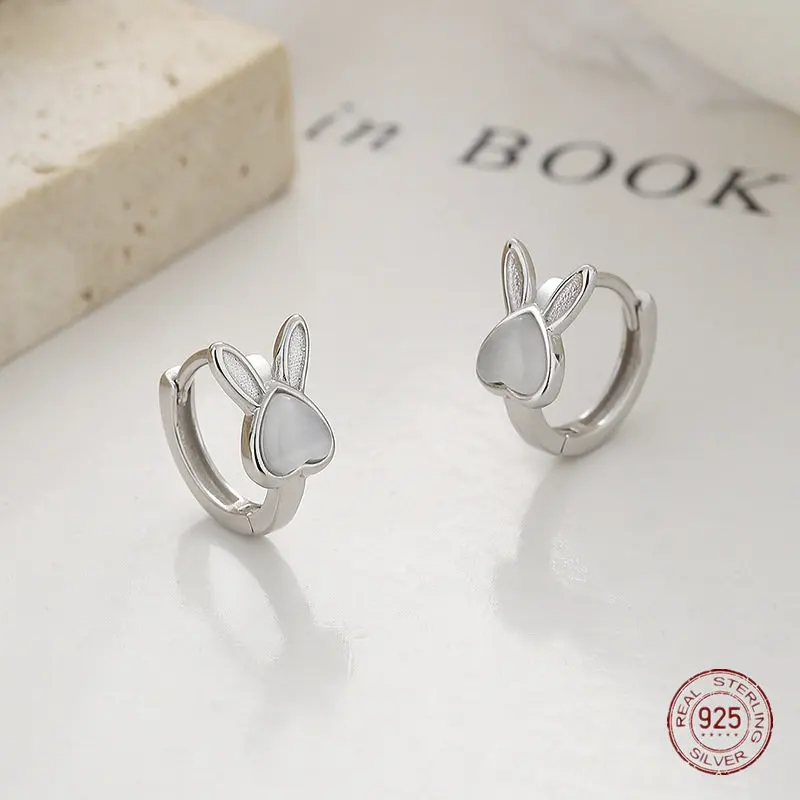 925 Sterling Silver Rabbit Opa - Opal Earrings Dangle 评论和价格