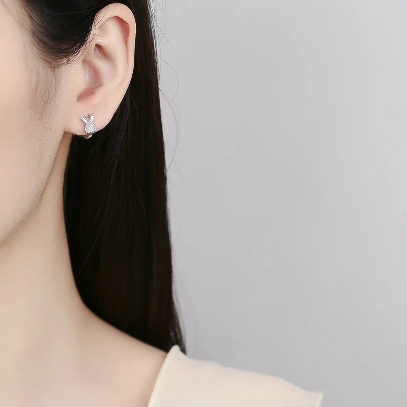 925 Sterling Silver Rabbit Opa - Opal Earrings Dangle 评论和价格